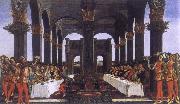Sandro Botticelli The novel of the Anastasius degli Onesti the wedding banquet Spain oil painting artist